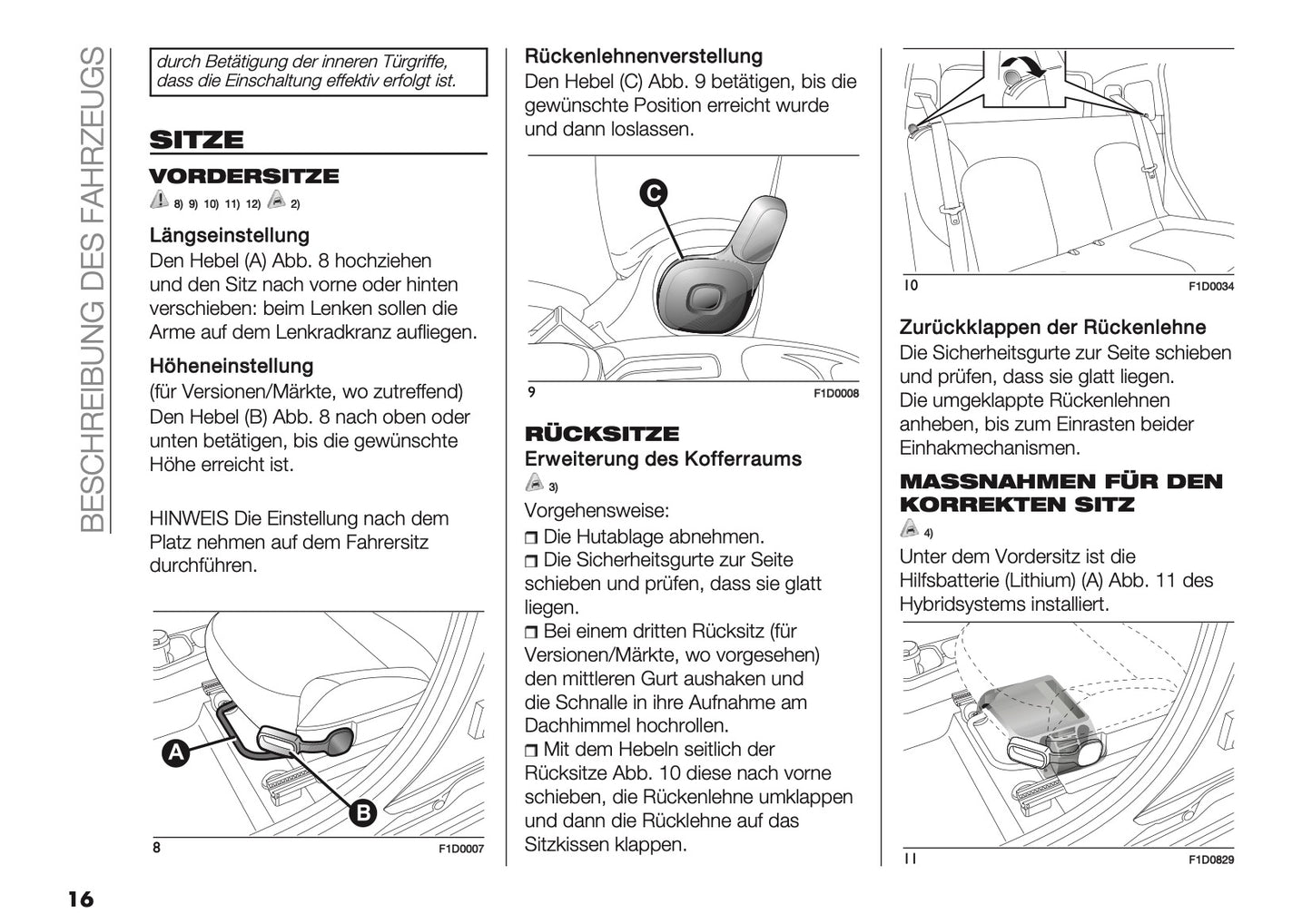 2025-2026 Fiat Panda/Pandina Bedienungsanleitung | Deutsch