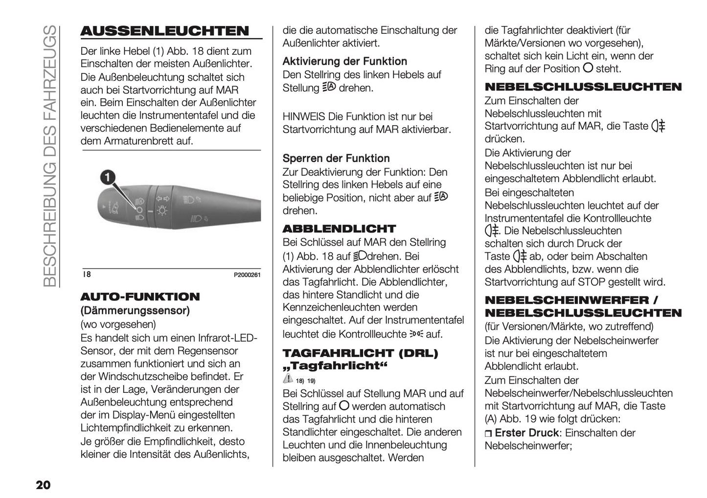 2025-2026 Fiat Panda/Pandina Bedienungsanleitung | Deutsch