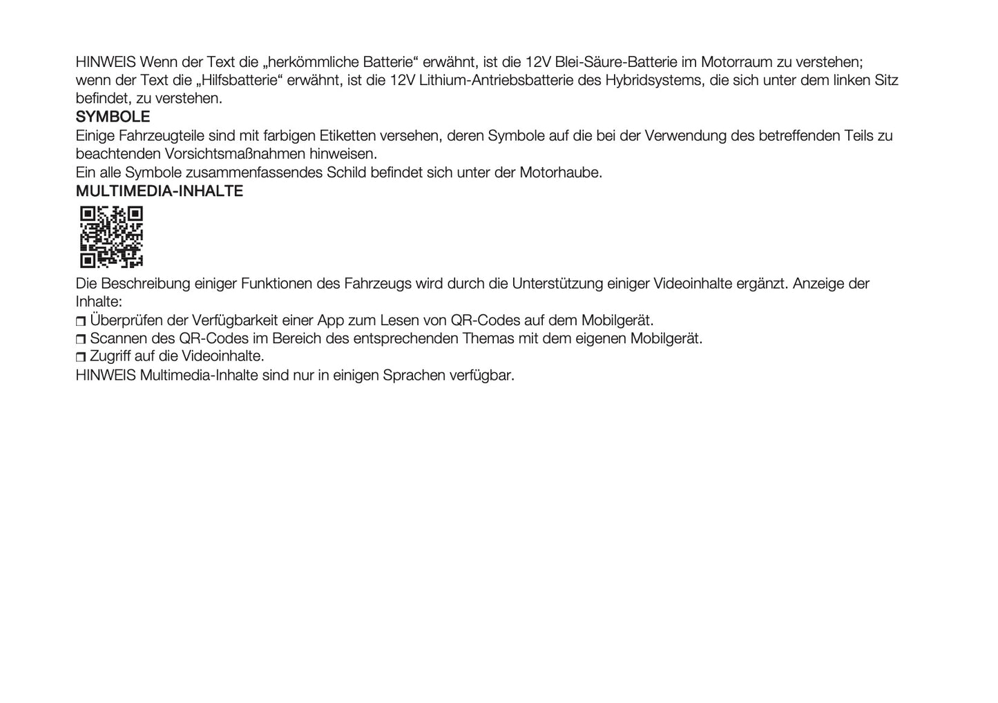 2025-2026 Fiat Panda/Pandina Bedienungsanleitung | Deutsch