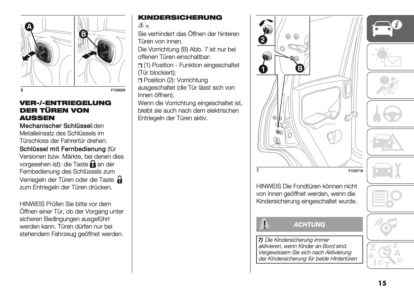 2026 Fiat Panda/Pandina Bedienungsanleitung | Deutsch