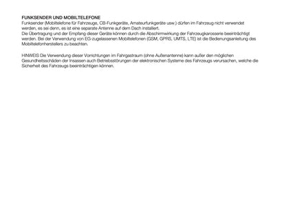 2026 Fiat Panda/Pandina Bedienungsanleitung | Deutsch