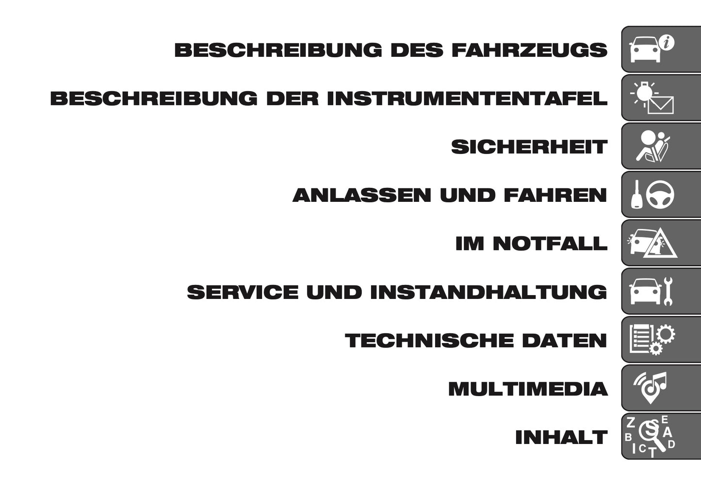 2026 Fiat Panda/Pandina Bedienungsanleitung | Deutsch