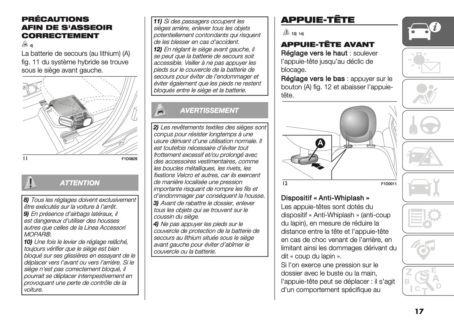 2024-2025 Fiat Panda/Panda Cross Owner's Manual | French