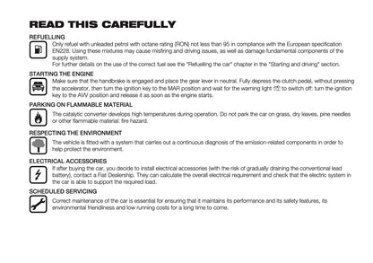 2024-2025 Fiat Panda/Panda Cross Owner's Manual | English