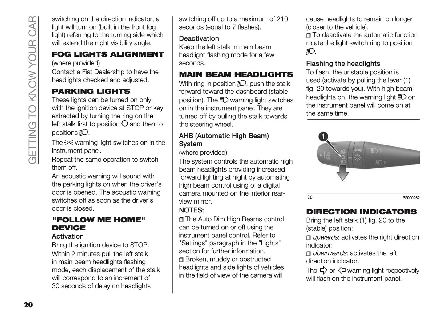 2024-2025 Fiat Panda/Panda Cross Owner's Manual | English