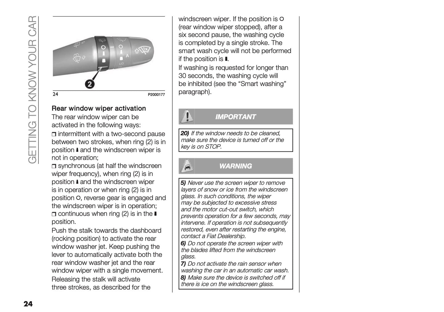 2024-2025 Fiat Panda/Panda Cross Owner's Manual | English