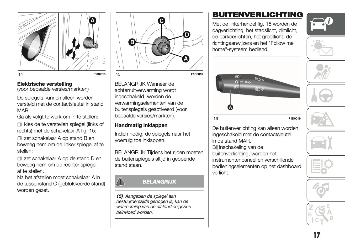 2017 Fiat Panda Owner's Manual | Dutch