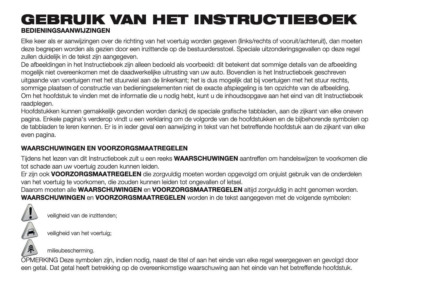 2018-2019 Fiat Panda Owner's Manual | Dutch