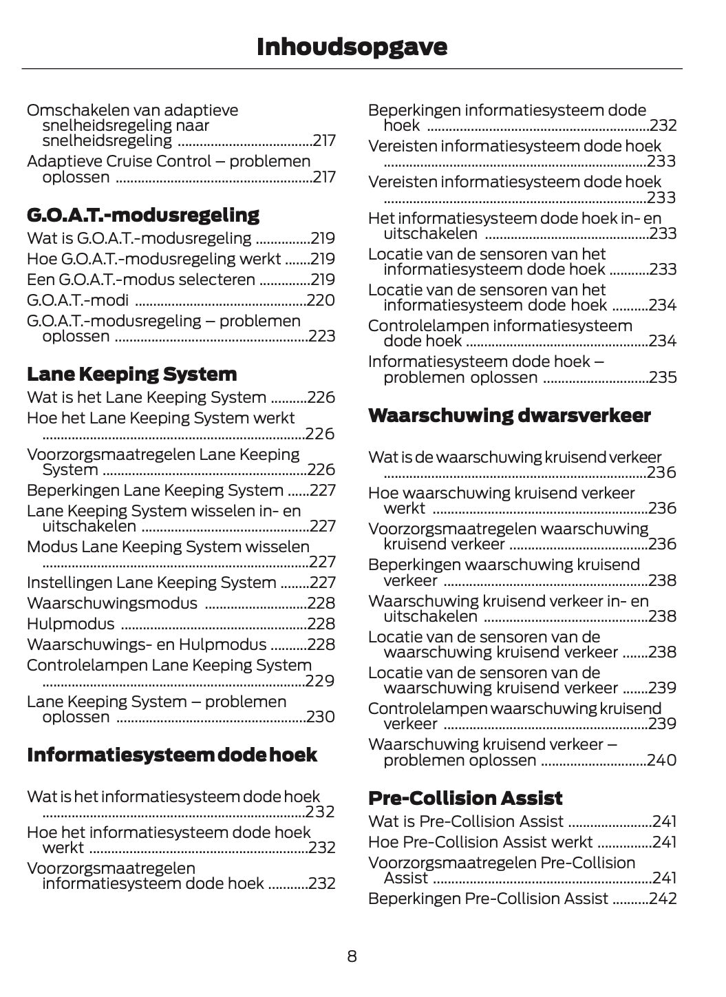 2024-2025 Ford Bronco Owner's Manual | Dutch