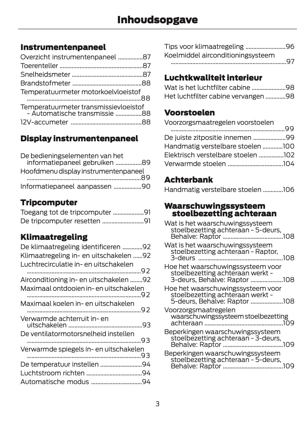 2024-2025 Ford Bronco Owner's Manual | Dutch