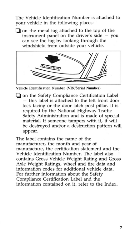 1993 Ford Bronco Owner's Manual | English