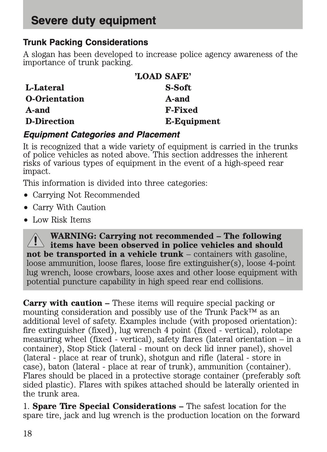 2009-2011 Ford Crown Victoria Police Fleet Supplement Manual | English US