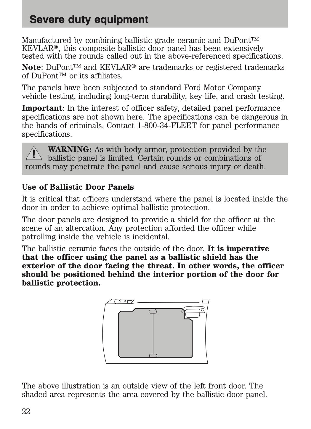 2009-2011 Ford Crown Victoria Police Fleet Supplement Manual | English US