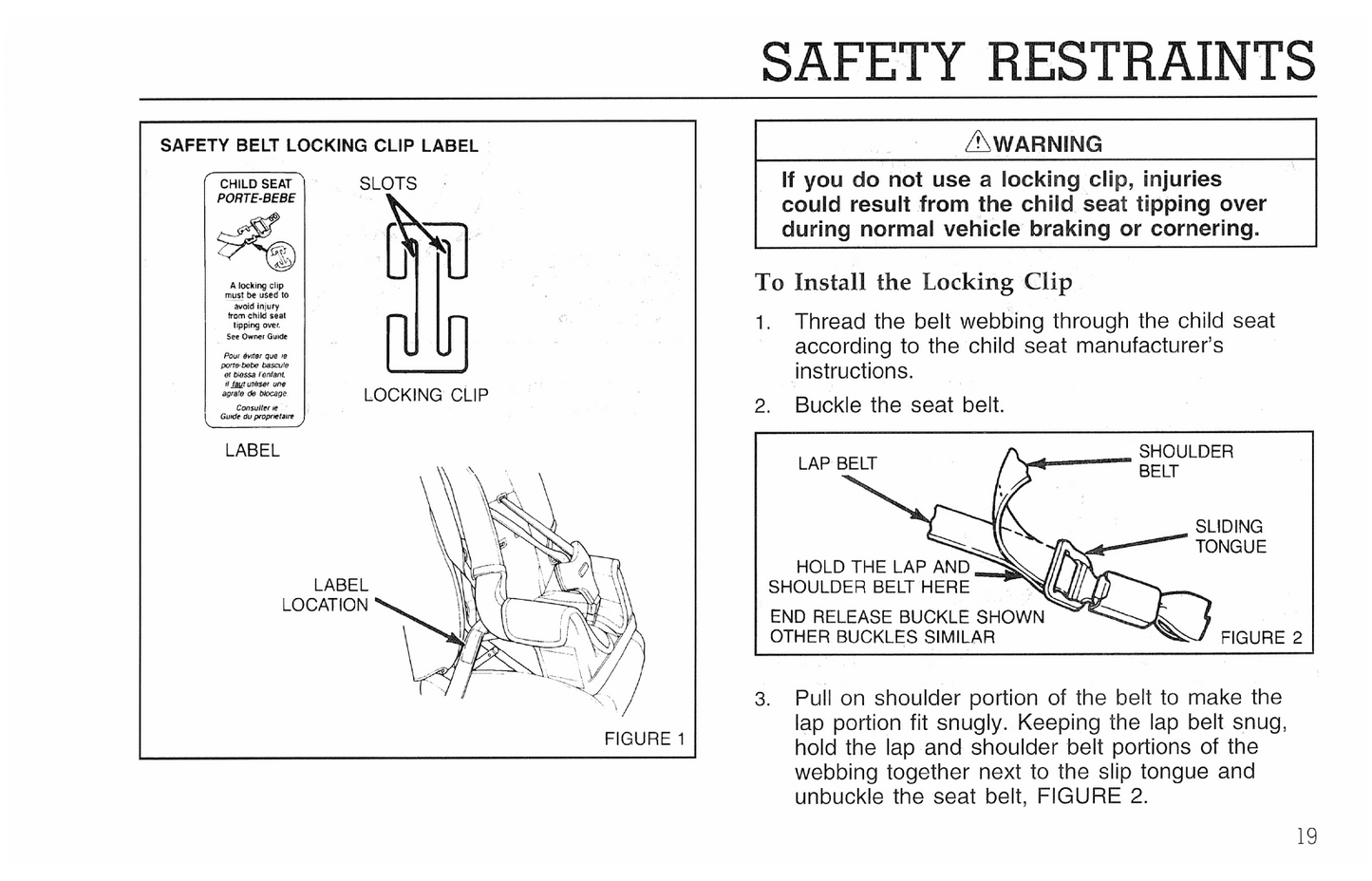 1996 Ford F-Series Diesel/B-Series Diesel Owner's Manual | English