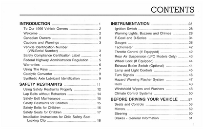 1996 Ford F-Series Diesel/B-Series Diesel Owner's Manual | English