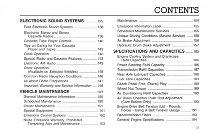 1996 Ford F-Series Diesel/B-Series Diesel Owner's Manual | English