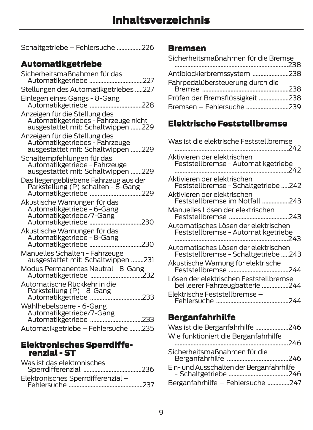 2024 Ford Focus Owner's Manual | German