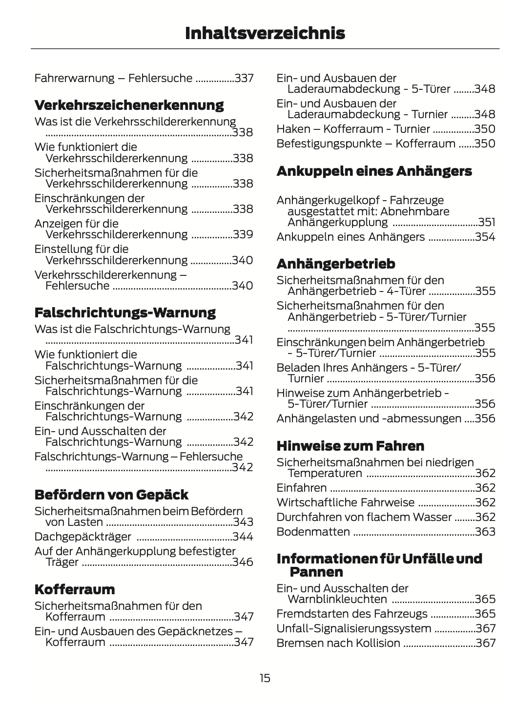 2024 Ford Focus Owner's Manual | German