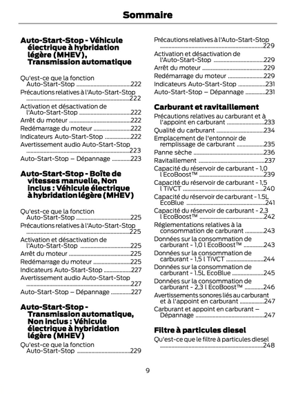 2023-2024 Ford Focus Owner's Manual | French