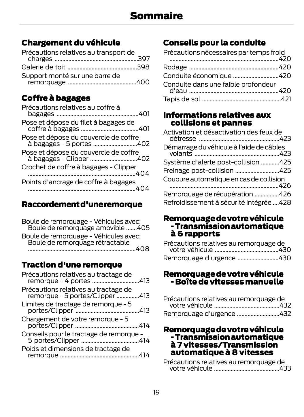 2023-2024 Ford Focus Owner's Manual | French