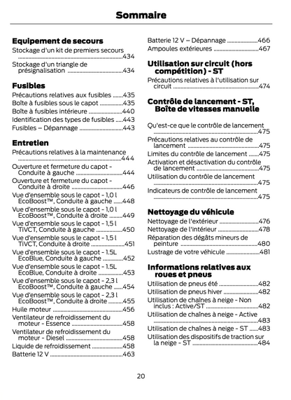 2023-2024 Ford Focus Owner's Manual | French