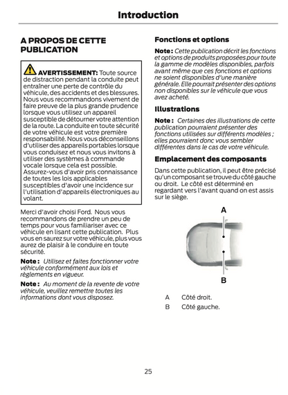 2023-2024 Ford Focus Owner's Manual | French