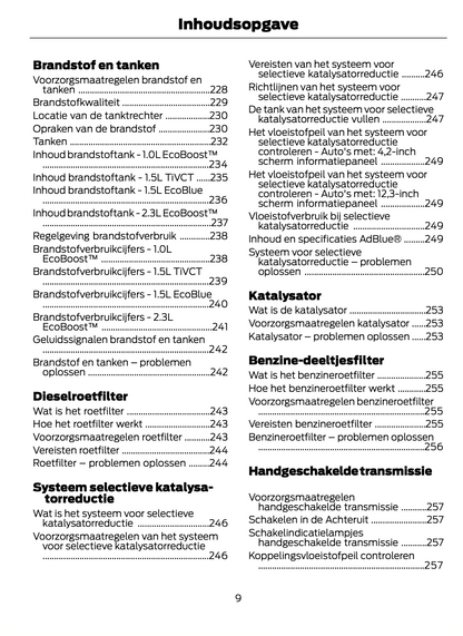 2023-2024 Ford Focus Bedienungsanleitung | Niederländisch