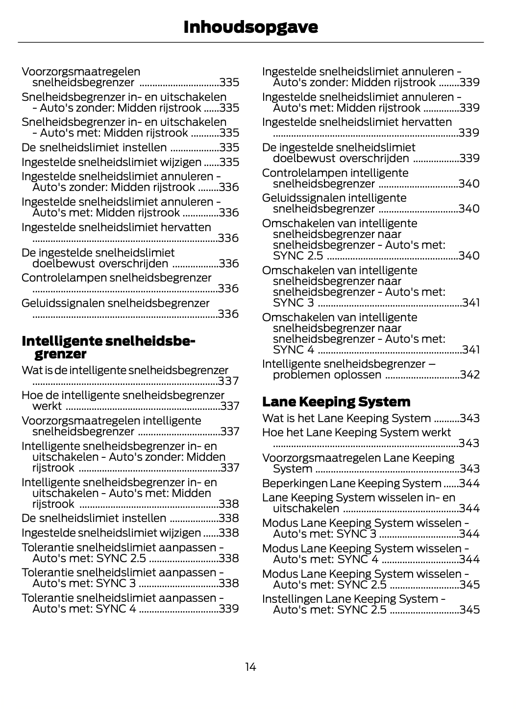 2023-2024 Ford Focus Bedienungsanleitung | Niederländisch