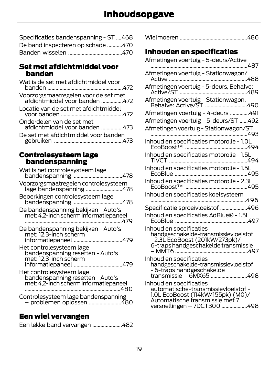 2023-2024 Ford Focus Bedienungsanleitung | Niederländisch