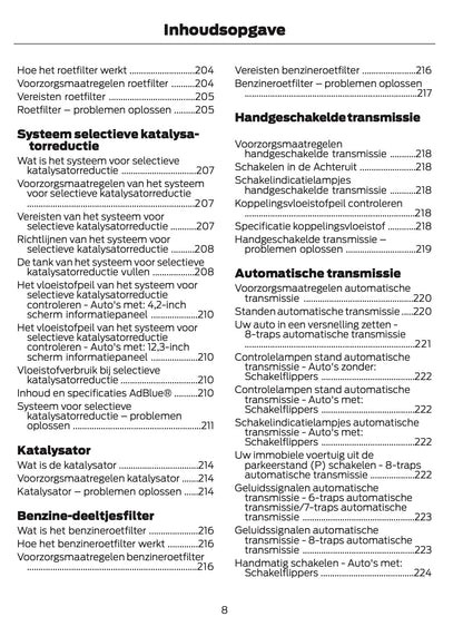 2024-2025 Ford Focus Owner's Manual | Dutch