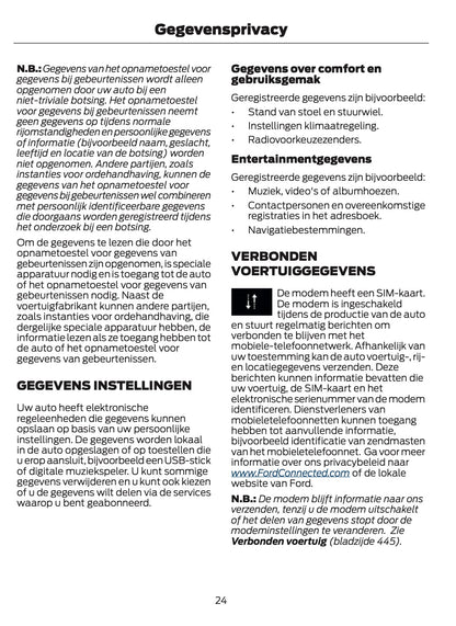 2024-2025 Ford Focus Owner's Manual | Dutch