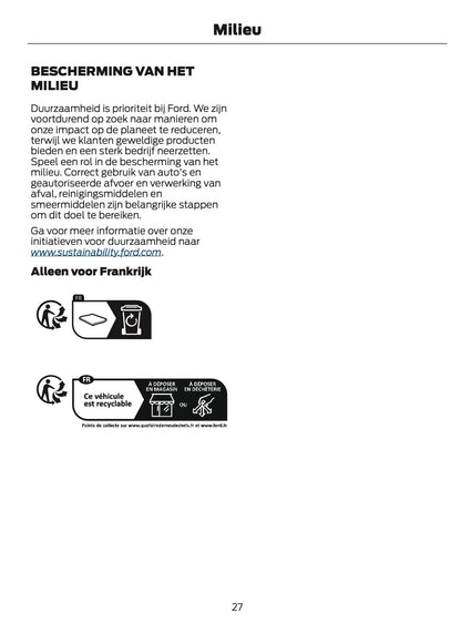 2024-2025 Ford Focus Owner's Manual | Dutch