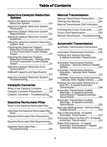 2023-2024 Ford Focus Bedienungsanleitung | Englisch