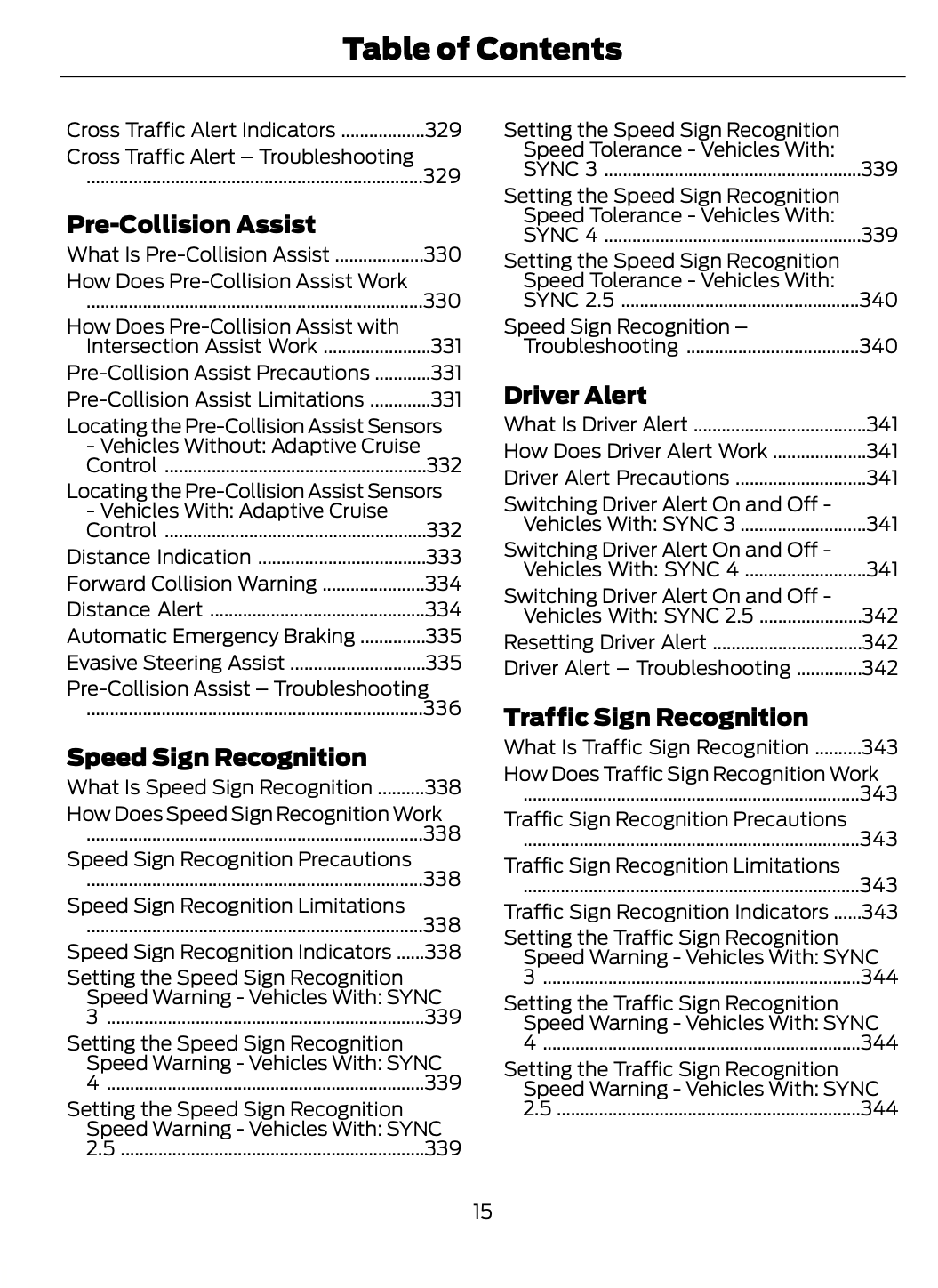 2023-2024 Ford Focus Bedienungsanleitung | Englisch