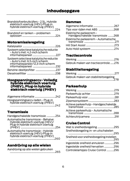 2021-2022 Ford Kuga Owner's Manual | Dutch