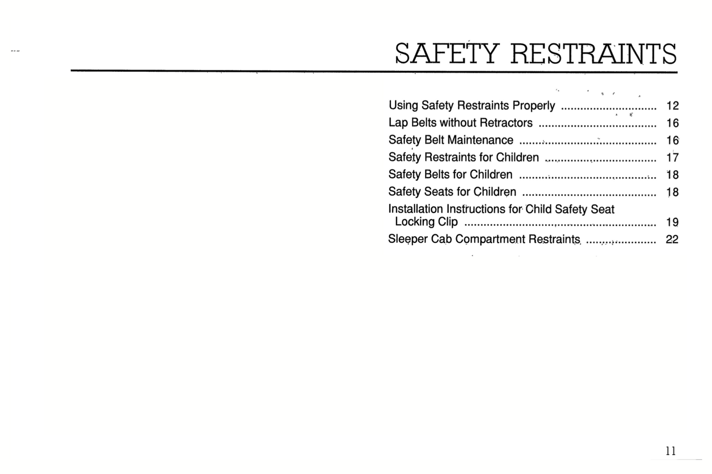 1994 Ford L-Series Owner's Manual | English