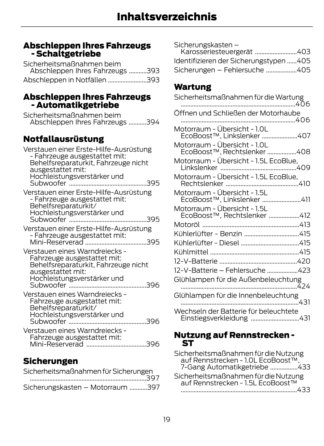 2023-2024 Ford Puma Bedienungsanleitung | Deutsch