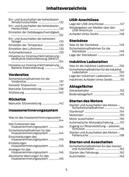 2025 Ford Puma Bedienungsanleitung | Deutsch