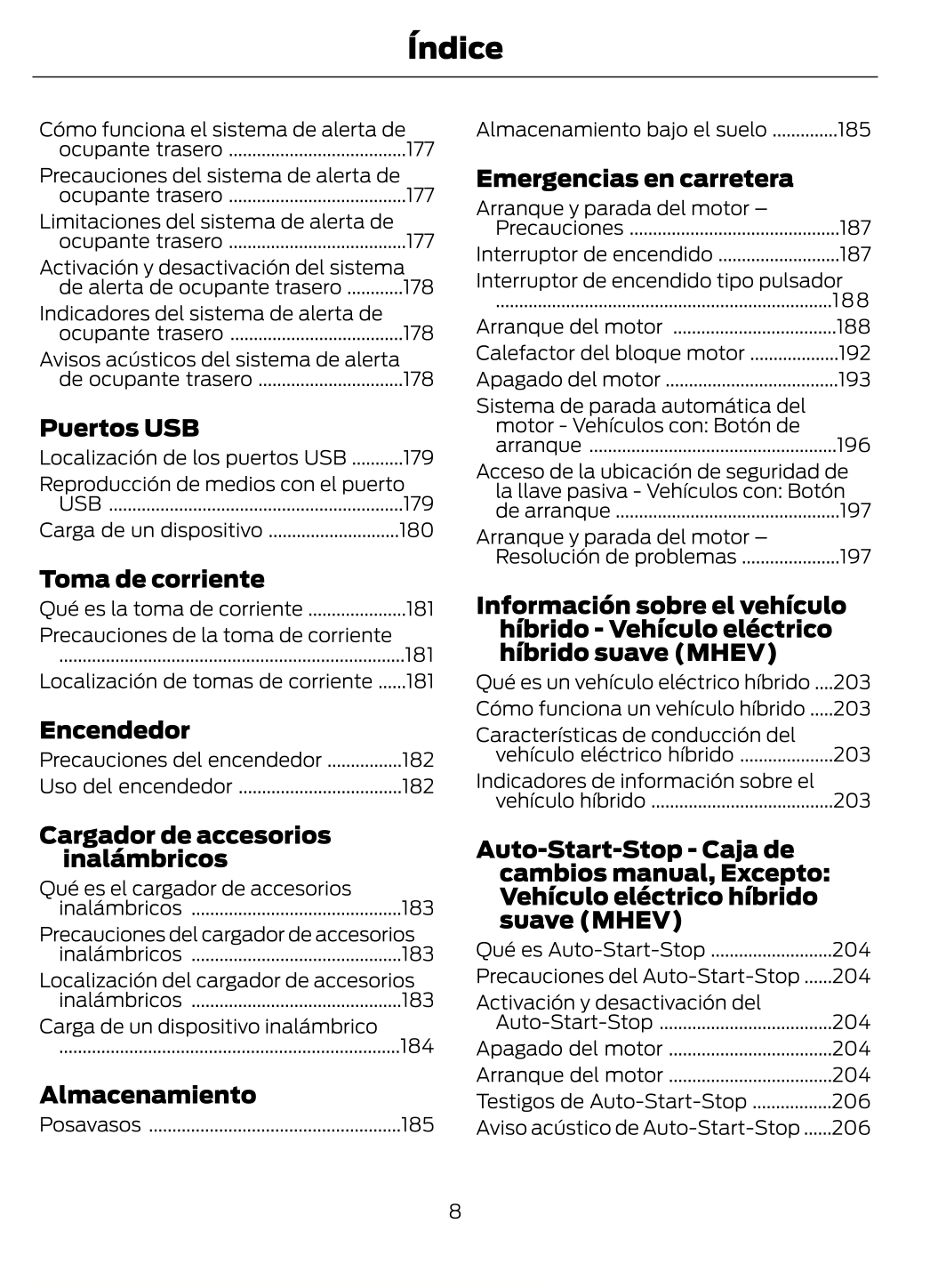 2023-2024 Ford Puma Bedienungsanleitung | Spanisch