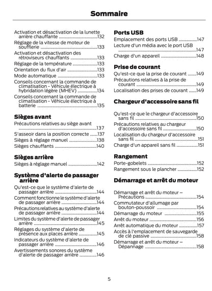 2025 Ford Puma Owner's Manual | French