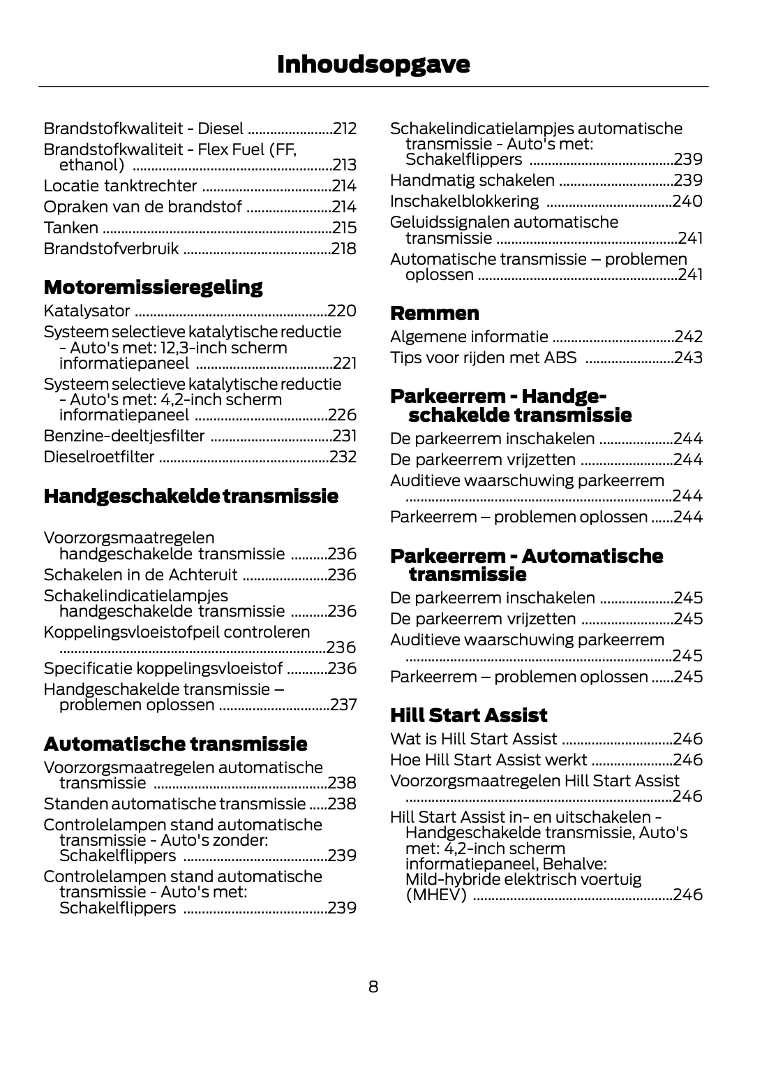 2021 Ford Puma Owner's Manual | Dutch