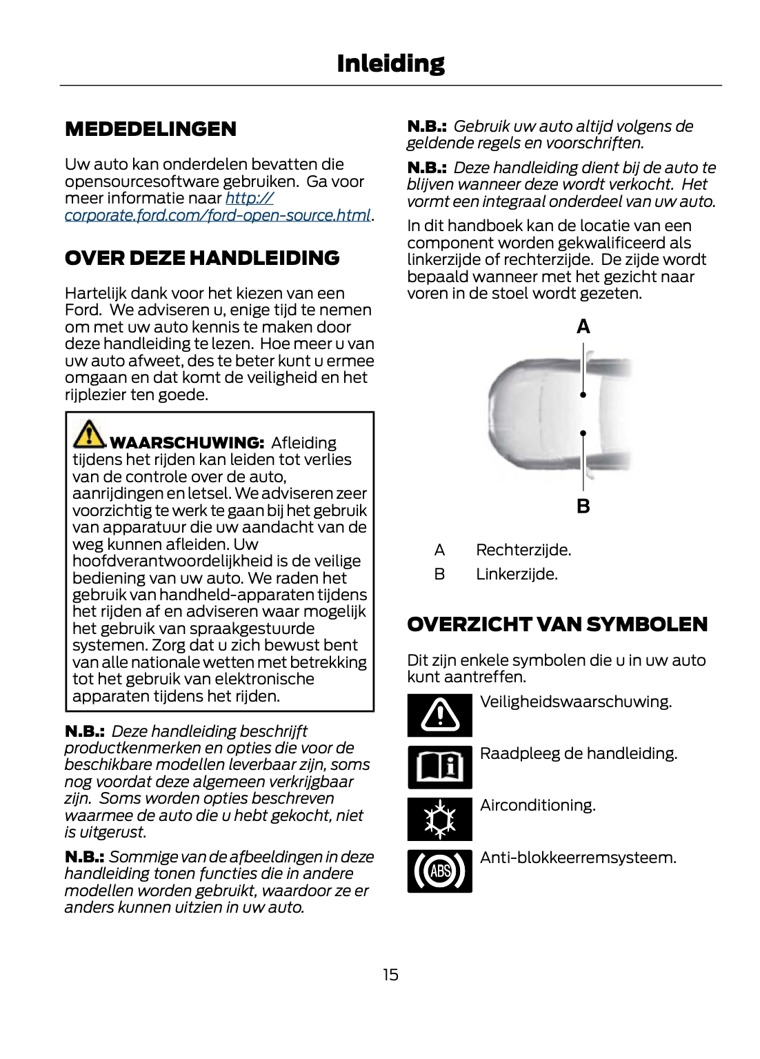 2021 Ford Puma Owner's Manual | Dutch