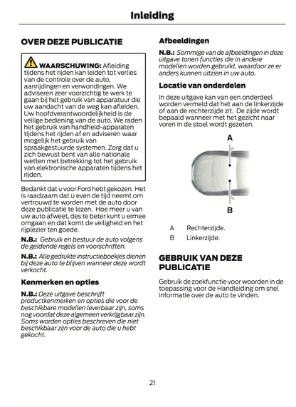 2023-2024 Ford Puma Owner's Manual | Dutch