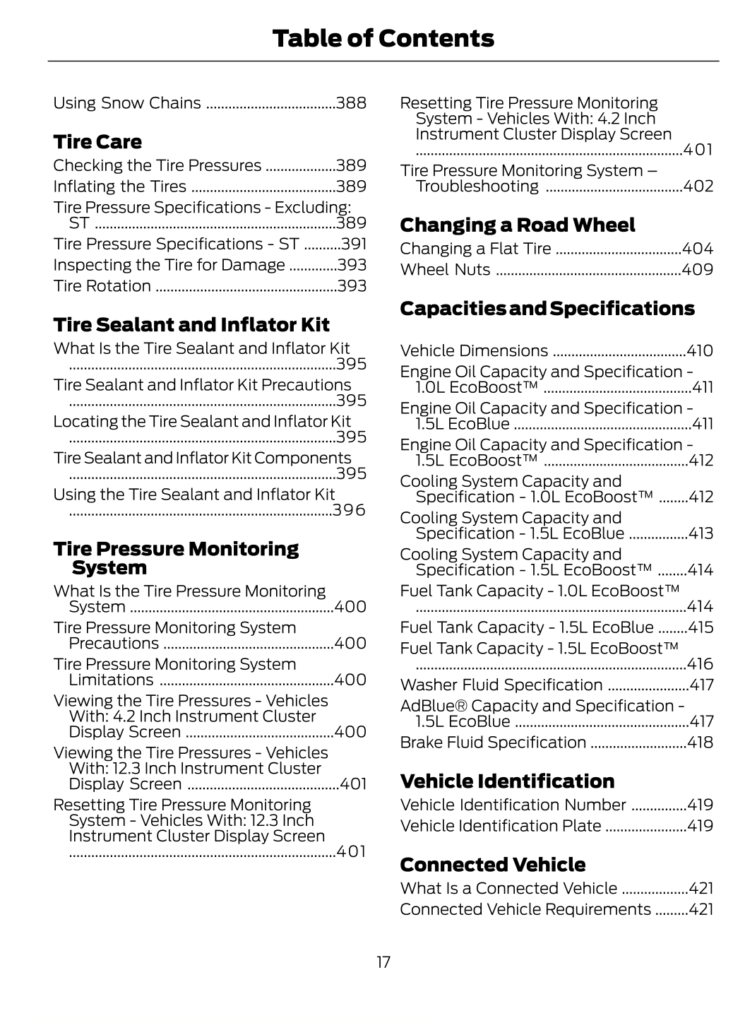 2023-2024 Ford Puma Owner's Manual | English