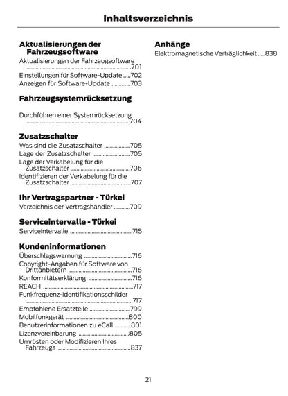 2024-2025 Ford Ranger Bedienungsanleitung | Deutsch