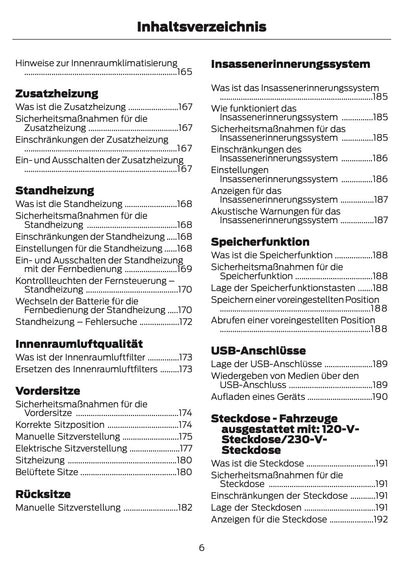2024-2025 Ford Ranger Bedienungsanleitung | Deutsch