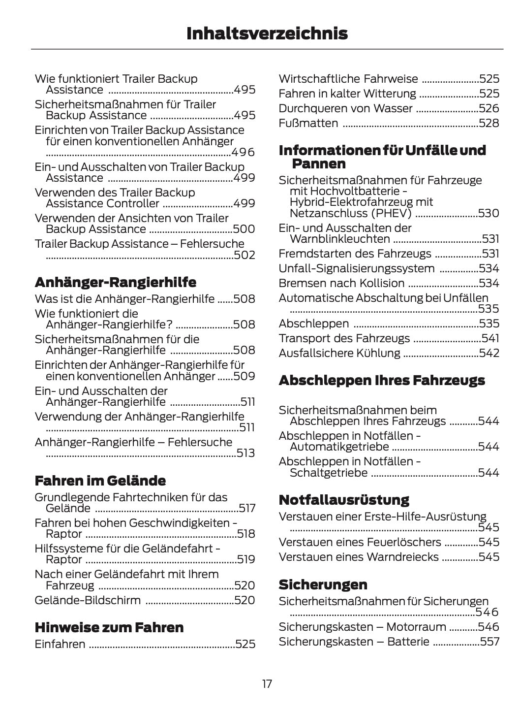 2025-2026 Ford Ranger Bedienungsanleitung | Deutsch
