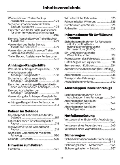 2025-2026 Ford Ranger Bedienungsanleitung | Deutsch