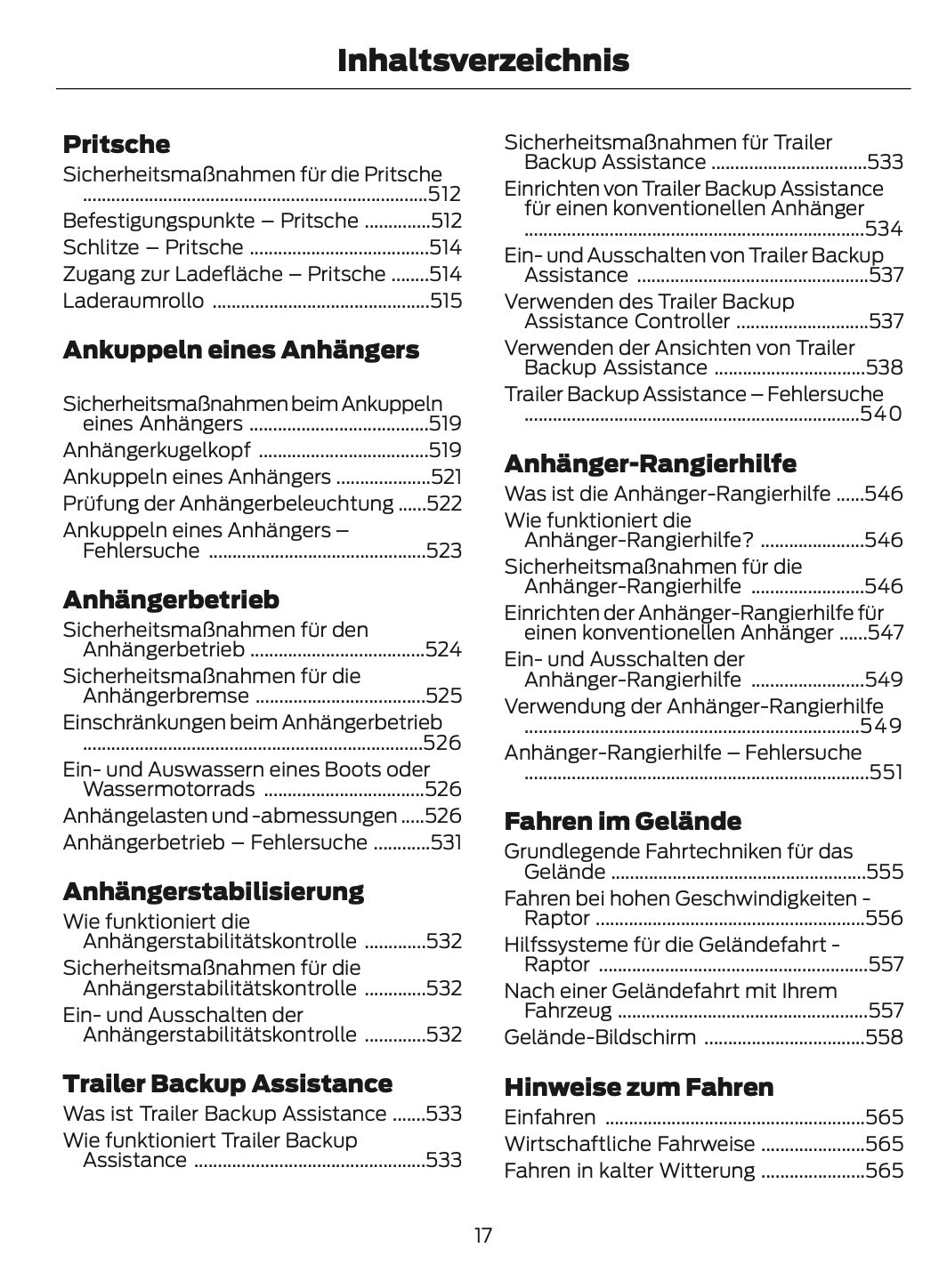 2026 Ford Ranger Bedienungsanleitung | Deutsch