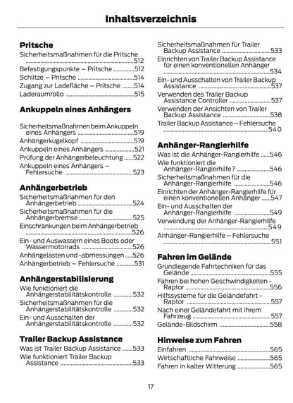 2026 Ford Ranger Bedienungsanleitung | Deutsch